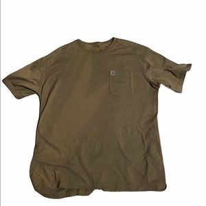 Tan Relaxed fit pocket T-Shirt